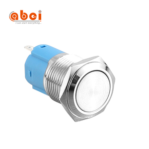 Abei chống phá hoại 16mm phẳng khóa/thiết lập lại momentary kim loại <span class=keywords><strong>push</strong></span> <span class=keywords><strong>button</strong></span> chuyển cho xe đồ chơi bắt đầu công nghiệp <span class=keywords><strong>push</strong></span> <span class=keywords><strong>button</strong></span> Thiết bị chuyển mạch - Product Image 2