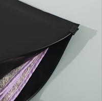 Sacs à fermeture éclair auto-adhésifs noirs mats non transparents, anti-lumière, anti-poussière, pour l'emballage et le stockage
