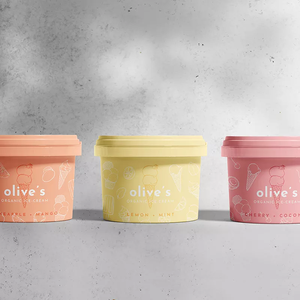 Rivestimento in PE alimentare monouso biodegradabile 100ml 150ml 200ml 300ml 500ml ciotola per gelato con coperchio domi - Product Image 2