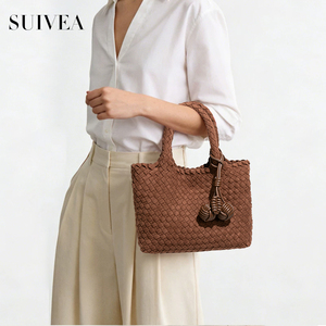 Sac à main tendance avec accents décoratifs, tissu de qualité supérieure, sac à bandoulière multifonctionnel pour les trajets quotidiens, sac à bandoulière pour femme tissé à la main - Product Image 5