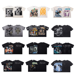 Camiseta de Hombre de Alta Calidad, Estilo HipHop, Manga Corta, Marca MAJESTIK, Estilo Americano, Nueva, Lavada y Usada - Product Image 1