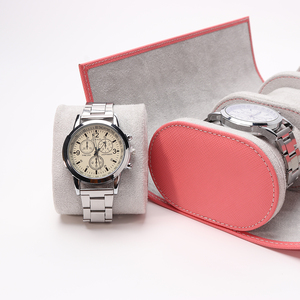 Haute Qualité Personnalisé En Cuir Saffiano de <span class=keywords><strong>Montre</strong></span> Avec Deux Fentes de <span class=keywords><strong>Montre</strong></span> - Product Image 3