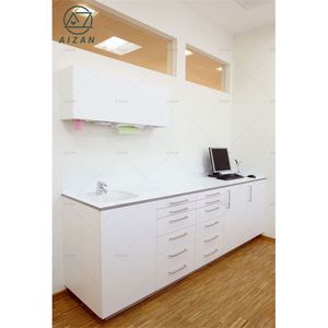 Cabinet de clinique dentaire moderne de conception libre personnalisable avec îlot d'armoire latérale dentaire à tiroirs avec lavabo - Product Image 6