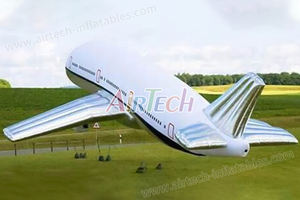 大型飛行機広告ヘリウム飛行船インフレータブル飛行機 - Product Image 5