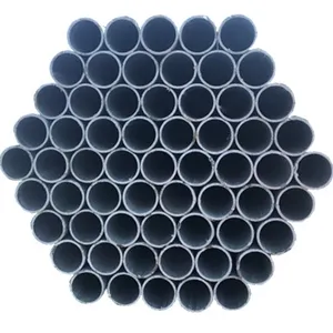 Black Metal Iron Tubes Zinc Hot Dipped Galvanized GI dark black seamless carbon 50mm mild steel round pipes