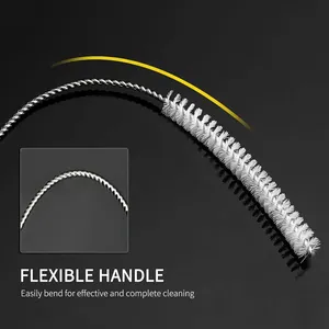 Living Giving Juego de 3 Cepillos de Limpieza Multifuncionales para Cocina, Cepillos de Nylon para Limpiar Botellas, Herramienta Multifuncional para Limpieza - Product Image 4