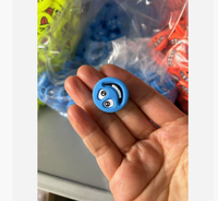 Amortisseur de choc personnalisé pour raquette de padel en caoutchouc avec visage souriant, haute élasticité, logo personnalisé