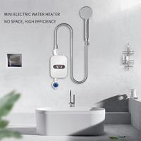 Chauffe-Eau Électrique Instantané de Salle de Bain à Thermostat à Induction, Imperméable, pour Douche