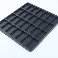 Plateau en plastique thermoformé noir OEM pour la manutention de pièces personnalisées