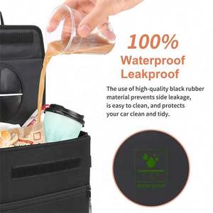 Muestra Gratis, Cubo de Basura para Auto 100% a Prueba de Fugas, Cubo de Basura Impermeable para Auto, Cubo de Basura Multiusos para Bolsas de Basura de Auto - Product Image 6