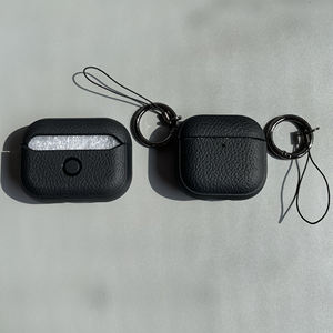 Tendance luxe <span class=keywords><strong>Original</strong></span> pour <span class=keywords><strong>Airpods</strong></span> étuis de charge en cuir PU housse 1/2 Pro 2 3 noir pour <span class=keywords><strong>Airpods</strong></span> 4 étui pour garçons - Product Image 3