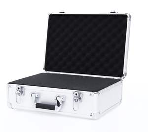 Caja de almacenamiento de herramientas de aluminio de fábrica de muestra gratis con inserto de espuma DIY caja de aluminio de diseño de espuma personalizada Caja de Herramientas duradera - Product Image 1