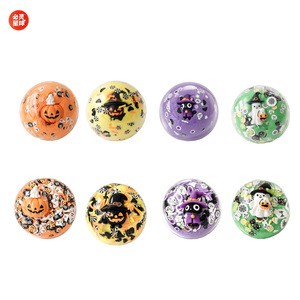 Ballon anti-stress en forme de citrouille d'Halloween |   Jouet sensoriel anti-stress à remontée lente fait main |   Cadeau anti-stress - Product Image 5