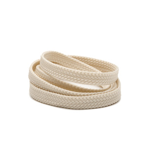 Lacets plats pour baskets, beige, jaune, marron, pour hommes et femmes, chaussures de skate, de basketball, en toile, style coréen, polyvalents, double couche, 8 mm - Product Image 2