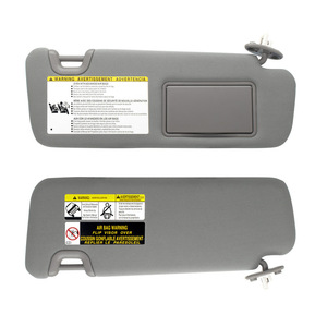 Pare-soleil Toyota Highlander 74310-0E072-B0 Gris Côté Droit Arrière PVC avec Étiquette d'Avertissement - Product Image 1