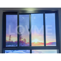 Ventanas corredizas de doble cristal negras para decoración de casas modernas personalizadas, imágenes baratas, precio de fabricante, ventanas de aluminio