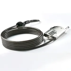 Grosir kunci kabel kustom Master Python, kunci kabel dengan kunci, kamera jejak dan kabel pengunci Kayak