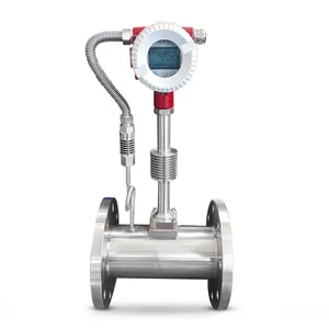150mm Steam Boiler Flow Meter With Totalizer Pressure Compensation Vortex Type Steam Flow Meter