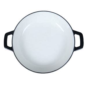 Casserole de grande taille, casserole en <span class=keywords><strong>fonte</strong></span> émaillée, casserole française peu profonde - Product Image 6