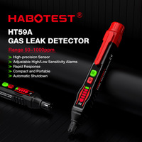 Detector de Fugas de Gas Portátil de Alta Precisión Habotest HT59A con Pantalla LED, Alarma Sonora Automática, Alerta de Batería Baja, Monóxido de Carbono
