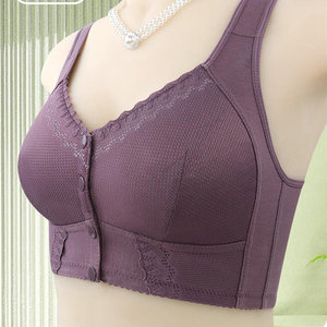Confortable personnes âgées dentelle sans fil débardeur doux coton mince tasse femmes sport grande <span class=keywords><strong>taille</strong></span> 42 soutien-gorge - Product Image 4