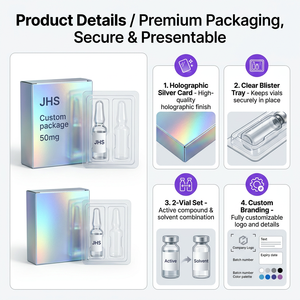 Custom Logo Peptide Vial Slide Drawer Luxury Cardboard Paper <strong>Gift</strong> 3ml 5ml 10ml Vials Storage Case Organizer Holder Packaging Box - Product Image 5