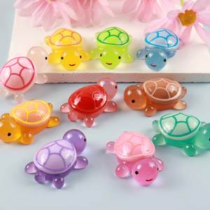 Nouvelle tortue en résine luminescente miniature, décoration de jardin, souvenirs de tortues, animaux marins, petites créations en résine, jouets de tortues - Product Image 3