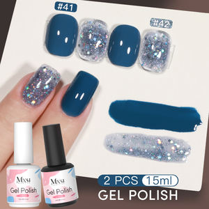 Ensemble de vernis à ongles en gel français rouge pailleté 15 ml, marque privée, végan, non toxique, semi-permanent, vernis en gel UV personnalisé, <span class=keywords><strong>manucure</strong></span> - Product Image 3