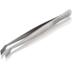 KNIPEX - 92 01 06 Pince à épiler universelle plate en acier inoxydable coudée-EAN 4003773086765 TWEEZERS - Product Image 2