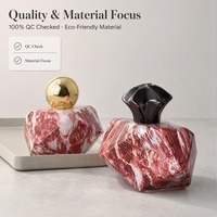 Flacon de parfum de luxe en verre facetté 30ml 50ml 100ml, sérigraphie mate, marquage à chaud, filetage 15mm à sertir