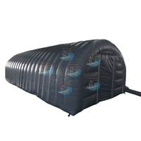 Tente tunnel gonflable robuste pour salle de sport, grand abri pneumatique pour événements extérieurs, ateliers mobiles, tailles personnalisées directement de l'usine