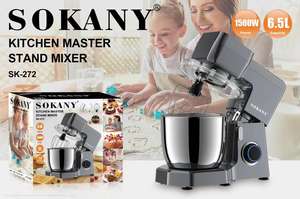 Ventes de dédouanement d'usine SOKANY272 Machine de <span class=keywords><strong>chef</strong></span> Machine à pétrir multifonctionnelle 6.5L de bureau à domicile Machine de cuisson <span class=keywords><strong>Blender</strong></span> - Product Image 2