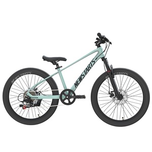 Bicicletta da Montagna per Bambini 6-12 Anni, Telaio in Lega di Magnesio Ultra Leggero, Doppio Freno a Disco, Forcella Ammortizzata - Product Image 1
