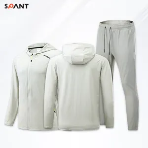 Popüler ürün futbol forması Hoodie ceket erkek boş futbol forması eşofman giymek Polyester futbol takım elbise