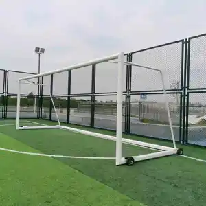 Porterías de fútbol de aluminio de alta calidad y portería de fútbol de red para exportación