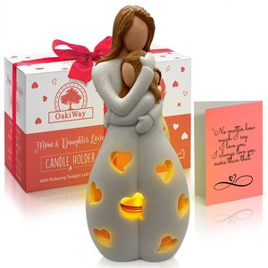 Figurina in resina madre e figlia si abbracciano per la festa della mamma ornamento per la festa della mamma con decorazione per la casa calda statua in resina regalo - Product Image 2