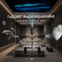 Mini projecteur de ciel étoilé portable USB pour projection Lune et Terre, veilleuse de plafond, projecteur de galaxie pour chambre à coucher