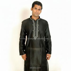 Costume Kurta Shalwar brodé pakistanais pour hommes élégant soie et coton ethnique Lehenga pour adultes et filles tenue de fête - Product Image 1
