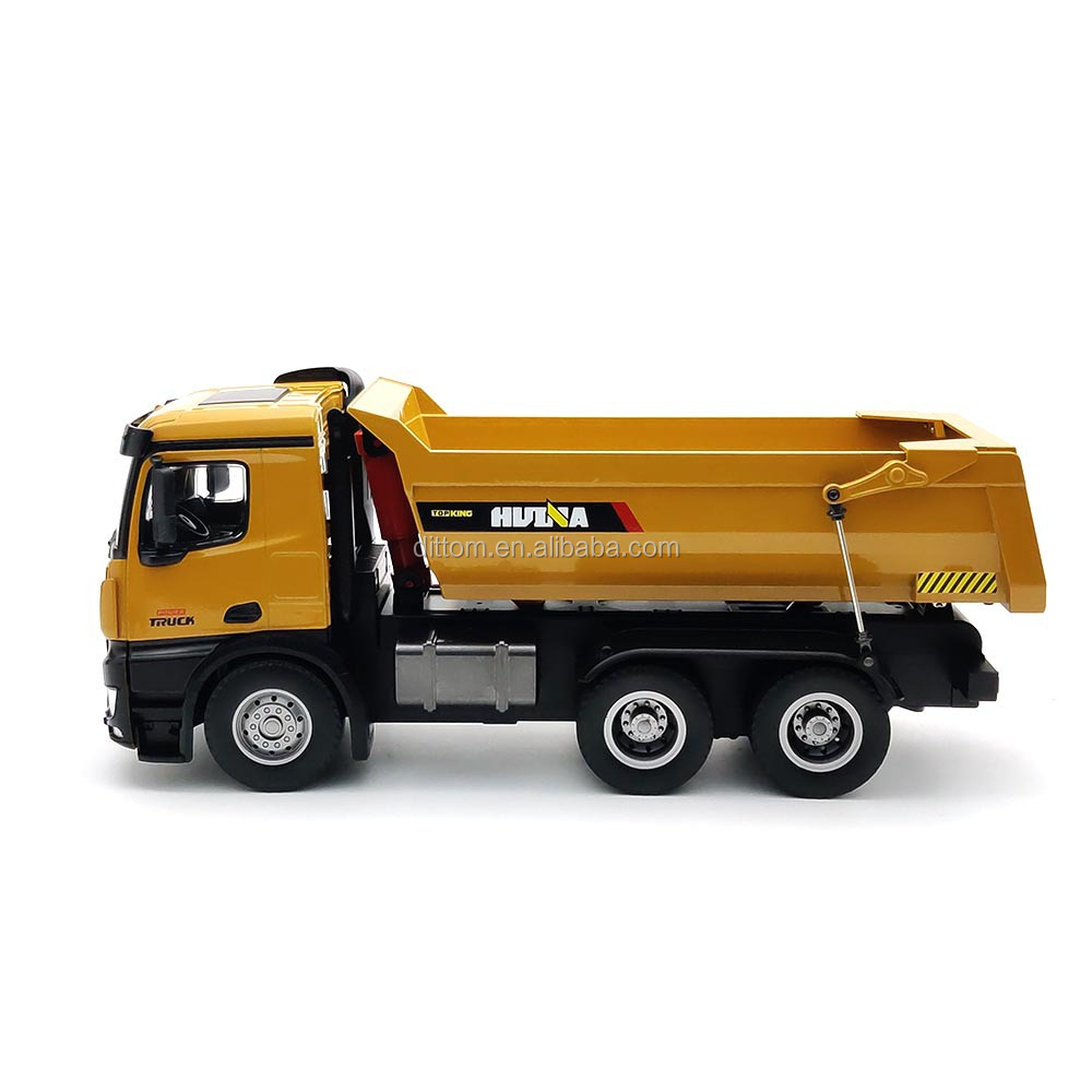 HuiNa 1582フルメタル1/14 10ch RCダンプトラック大型合金6輪Rc