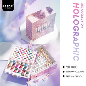 JTING - Juego de Esmaltes de Uñas Holográficos Láser de Tendencia, 48 Colores, con Caja, Libro de Colores Único, Marca Privada OEM - Product Image 5