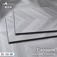 Plancher stratifié en bois dur HDF imperméable de 7 mm, 8 mm, 12 mm