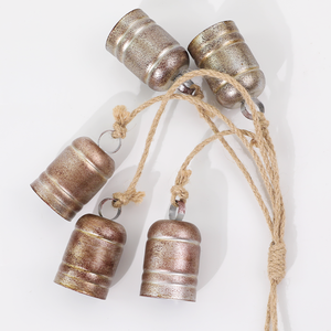 Weisita xuyên biên giới giáng sinh gai dây chuông đồng/đỏ đồng tường treo trang trí vòng hoa với cổ mạ - Product Image 5