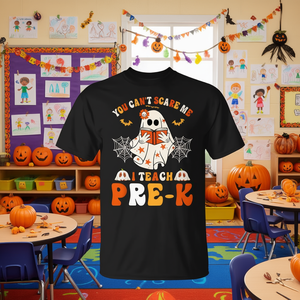 No puedes asustarme, soy maestra de preescolar, camiseta de Halloween - Product Image 3