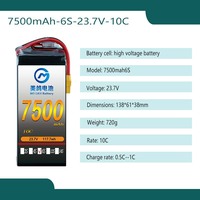 Batterie de véhicule aérien sans pilote OEM 7500mah10c6s23.7v Un grand lot de divers modèles de capacité de batterie de drone peut être personnalisé
