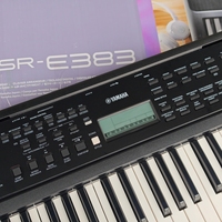 YamahaS PSR E383 61-Key Portable Keyboard With Power Adapter Church Piano Brand New Organ Original Digital Keyboard