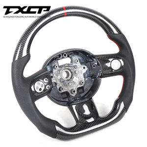 Volante de Fibra de Carbono con Base Plana Compatible con BMW <span class=keywords><strong>MINI</strong></span> <span class=keywords><strong>Cooper</strong></span> R55 R56 R57 R58 R59 - Product Image 2