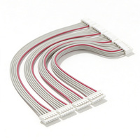 2468 Graues Flachbandkabel 26/28AWG 10-40P/IP67 Kupfer Nylon-Ummantelung Flachverbindung für PCB Computer Motorrad