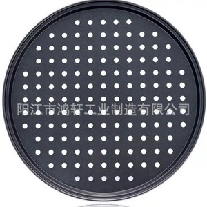 Non-Stick Round <b>Pizza</b> <b>Pan</b> 12-Inch With Holes For Home Baking Iron Material Easy To Unmold - Product Image 5