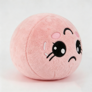 Peluche personalizado con cara triste, esfera de peluche con cara enfadada, juguete de peluche redondo con cara de desaliento - Product Image 3