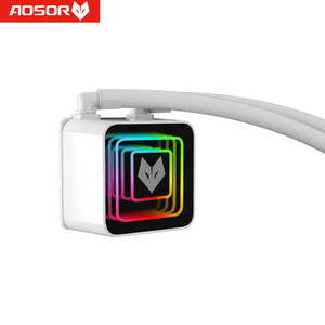 COOLMOON Computer Gaming Water Cooler <span class=keywords><strong>PC</strong></span> CPU <span class=keywords><strong>liquido</strong></span> Cooler <span class=keywords><strong>PC</strong></span> con specchio infinito ad alte prestazioni 360mm ARGB luce Aio Cooler - Product Image 6